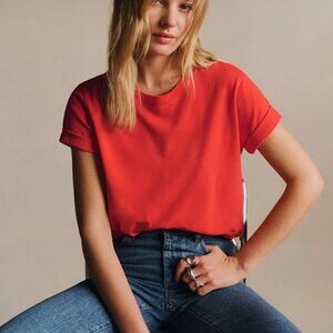 NWT Sezane Conrad T-Shirt Bright Red - M